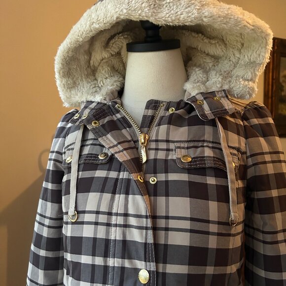 Vintage Y2K Juicy Couture Down Plaid Jacket - Picture 3 of 13